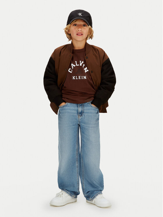 Calvin Klein Jeans Calvin Klein Jeans Tricou Varsity Graphic IB0IB02637 Maro Regular Fit