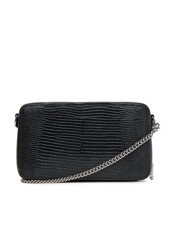Calvin Klein Calvin Klein Kabelka Lizard Embossed Lthr Mini Wallet LV04F1071G Čierna