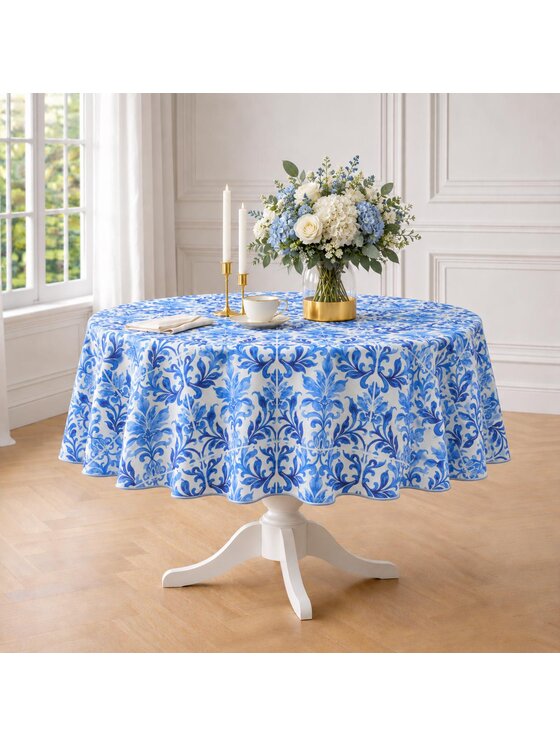 Roseberry Home Roseberry Home Obrus Majolica Blue Niebieski