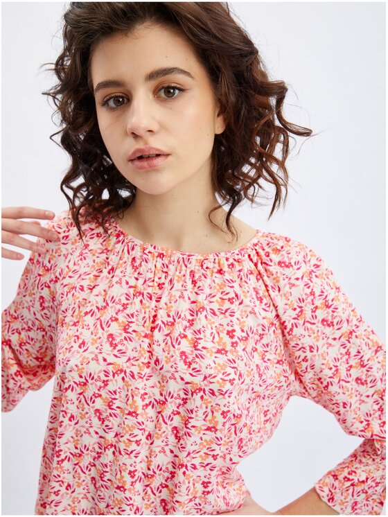 Orsay Orsay Bluzka 619143242000__34 Pomarańczowy Regular Fit