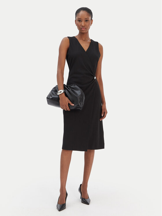 Calvin Klein Calvin Klein Abito da cocktail LV044E047G Nero Slim Fit