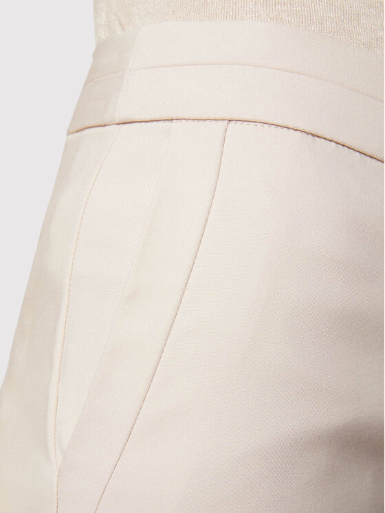 Morgan Morgan Spodnie materiałowe 211-PROSY.F Beżowy Slim Fit