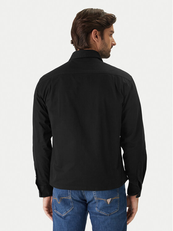 Guess Jeans Guess Jeans Риза M6RH60 WJ921 Черен Boxy Fit