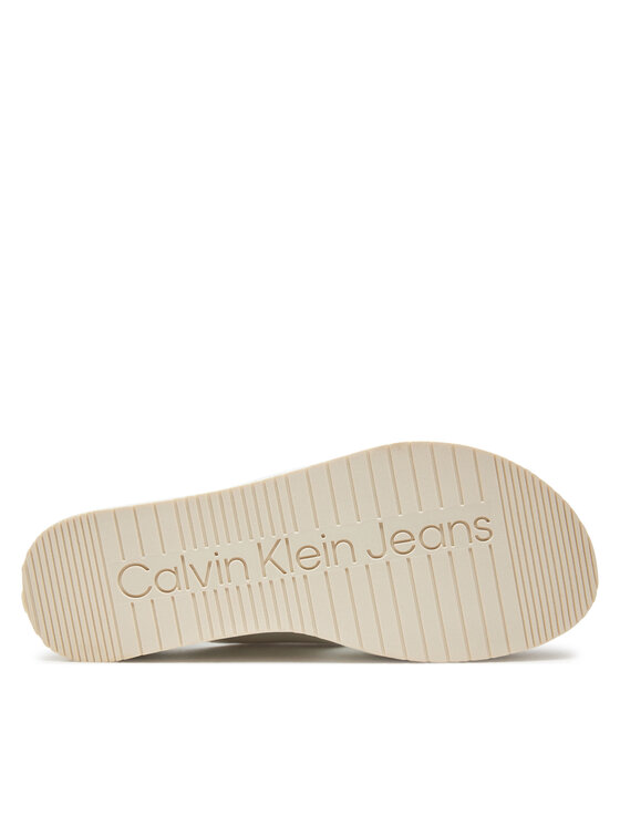 Calvin Klein Jeans Calvin Klein Jeans Sandale Flatform Sandal Sling In Mr YW0YW01362 Alb
