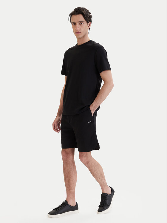 BOSS BOSS Sport rövidnadrág Member 50558883 Fekete Relaxed Fit