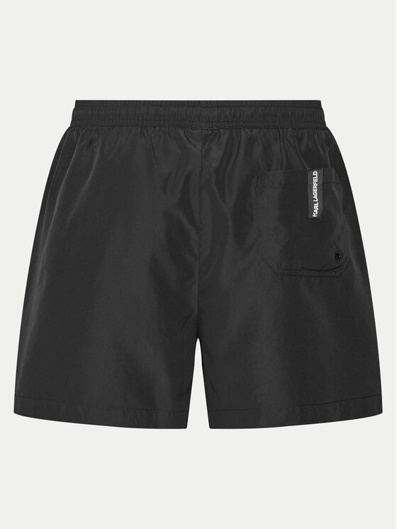 KARL LAGERFELD KARL LAGERFELD Szorty kąpielowe A1M46013 Czarny Regular Fit