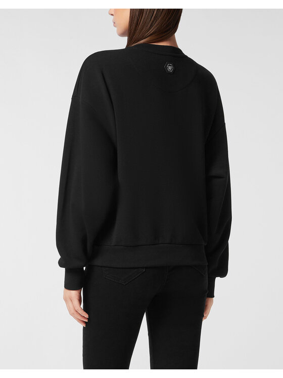 PHILIPP PLEIN PHILIPP PLEIN Bluza 27223 Czarny Regular Fit