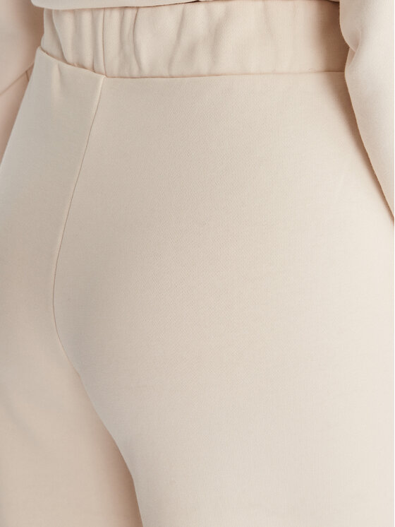 Guess Guess Teplákové nohavice V6RB03 KD761 Krémová Wide Leg