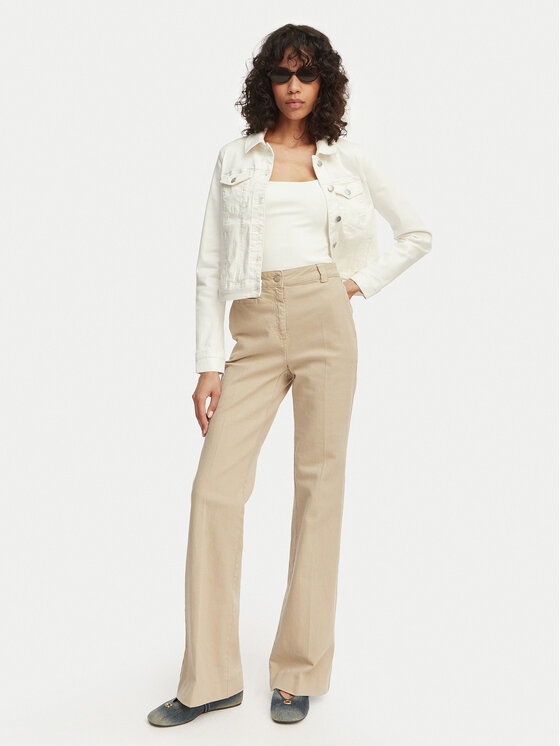 Vero Moda Vero Moda Džínsová bunda Wild 10284492 Krémová Regular Fit