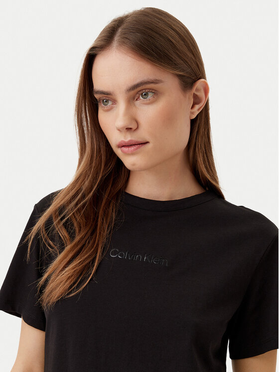 Calvin Klein Calvin Klein Marškinėliai K20K208294 Juoda Regular Fit