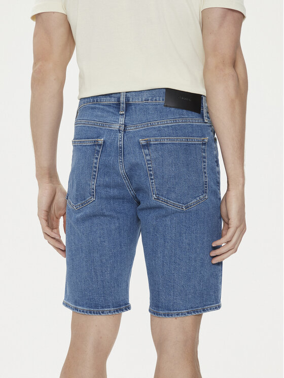 Calvin Klein Calvin Klein Szorty jeansowe K10K112941 Niebieski Slim Fit