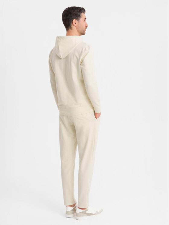 Ombre Ombre Komplet dresowy Z107 Beżowy Regular Fit