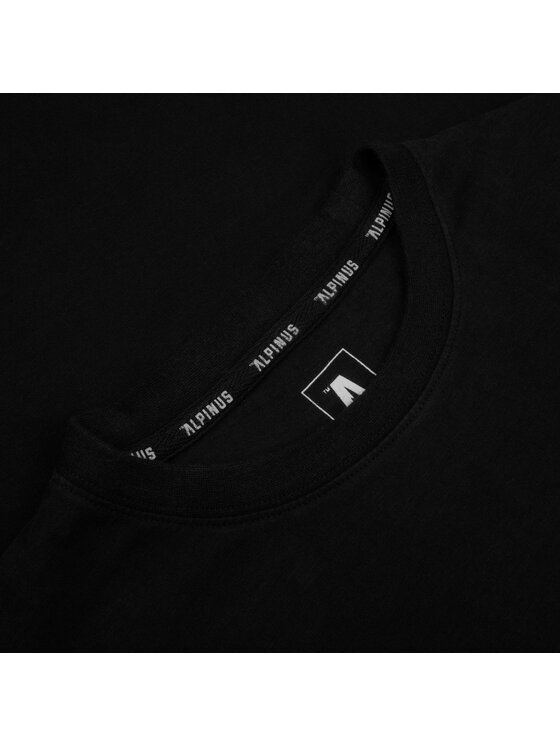 Alpinus Alpinus T-Shirt Como Czarny Active Fit