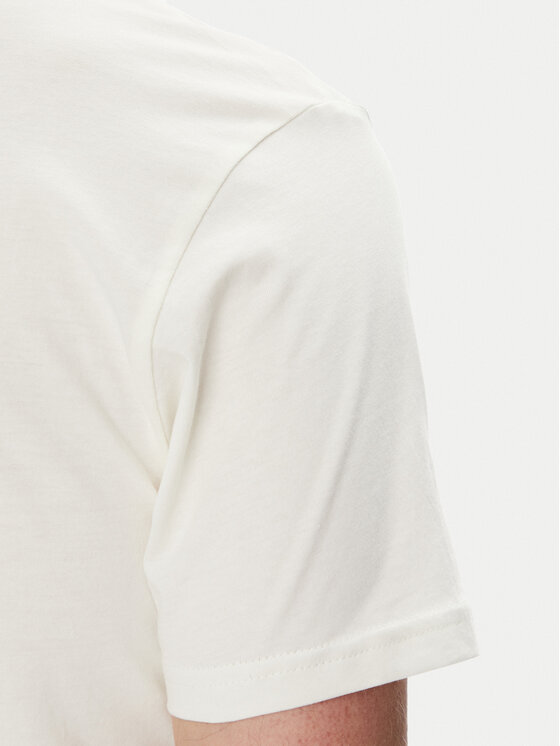 Lee Lee T-Shirt Medium Wobbly 112364535 Biały Regular Fit