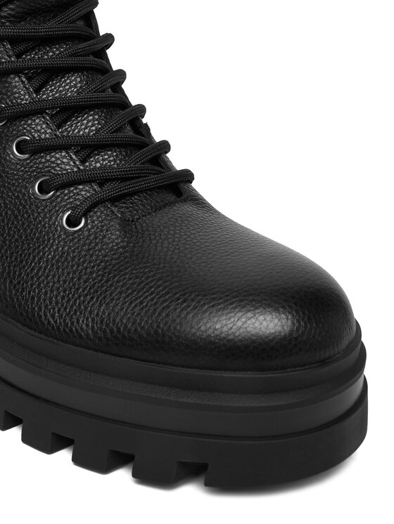 Calvin Klein Jeans Calvin Klein Jeans Gležnjače Lugged Hiking Lace Up Lth YM0YM01336 Crna