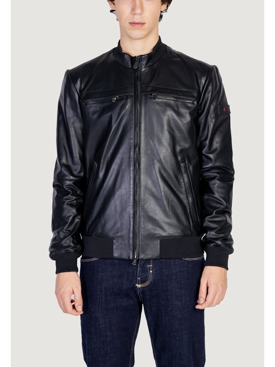 Peuterey Peuterey Giacca di pelle SANDS LEATHER WS 06 Nero Regular Fit