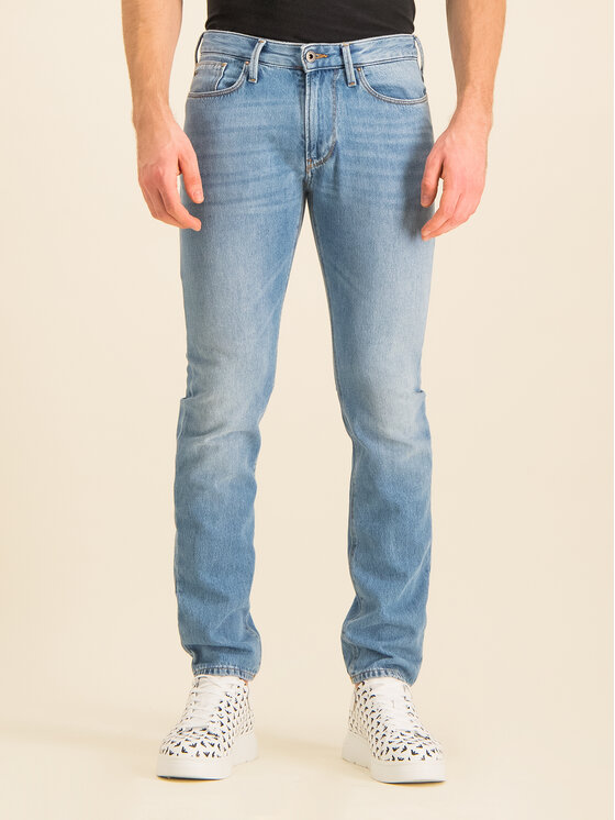 Emporio Armani Dzinsy 3h1j06 1d9rz 0943 Modra Slim Fit Modivo Sk