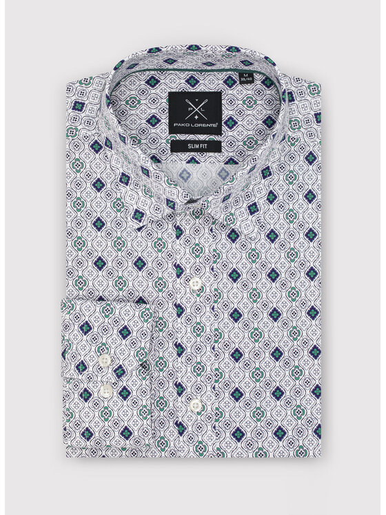 Pako Lorente Pako Lorente Koszula P23SF-1X-001 Biały Slim Fit