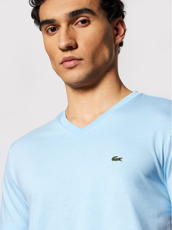 Lacoste Lacoste Marškinėliai TH6710 Mėlyna Regular Fit