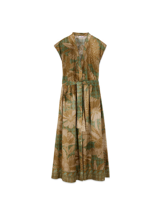Oltre Oltre Abito da sera 700YJ001032N0S5 Verde A-Line Fit