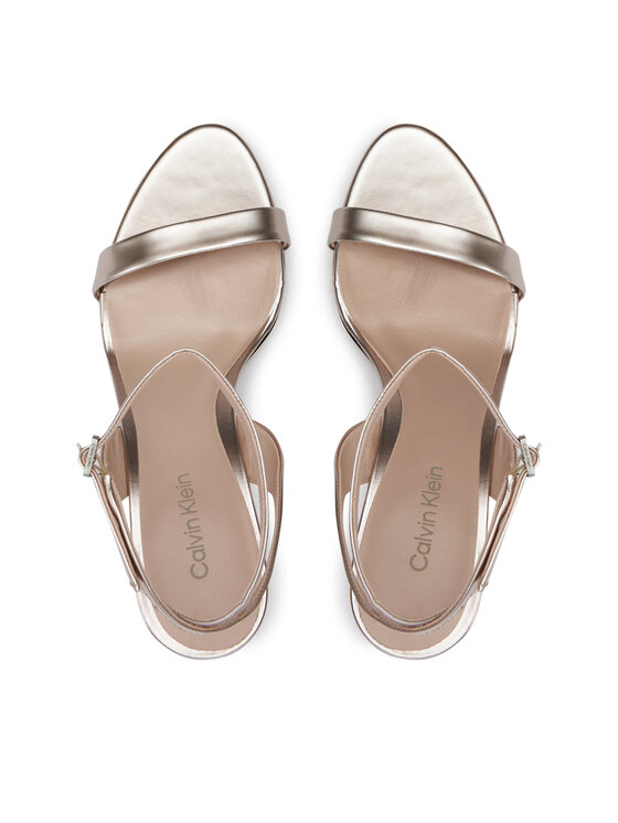 Calvin Klein Calvin Klein Σανδάλια Heel Sandal 90 Pearl HW0HW02026 Χρυσό