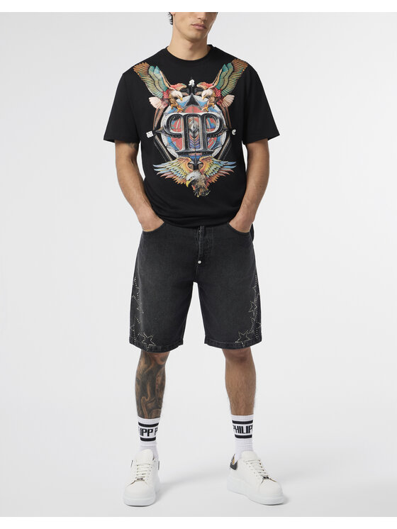 PHILIPP PLEIN PHILIPP PLEIN T-Shirt 29023 Czarny Regular Fit