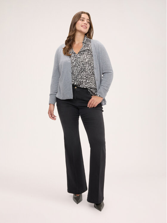 Fiorella Rubino Fiorella Rubino Kardigan M314L008596N013 Szary Regular Fit
