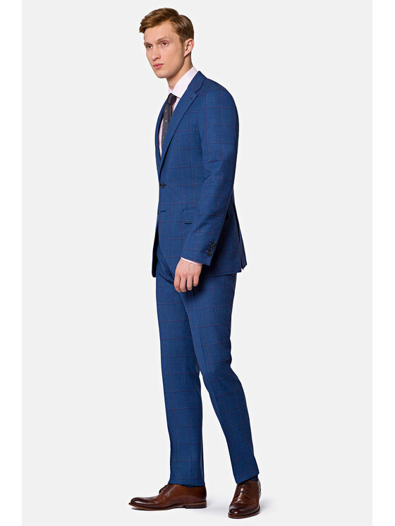 Lancerto Lancerto Garnitur Oslo Granatowy Regular Fit