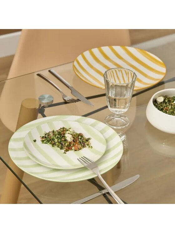 MIAhome MIAhome Komplet talerzy deserowych 6 szt. Charlie 19 cm Zielony
