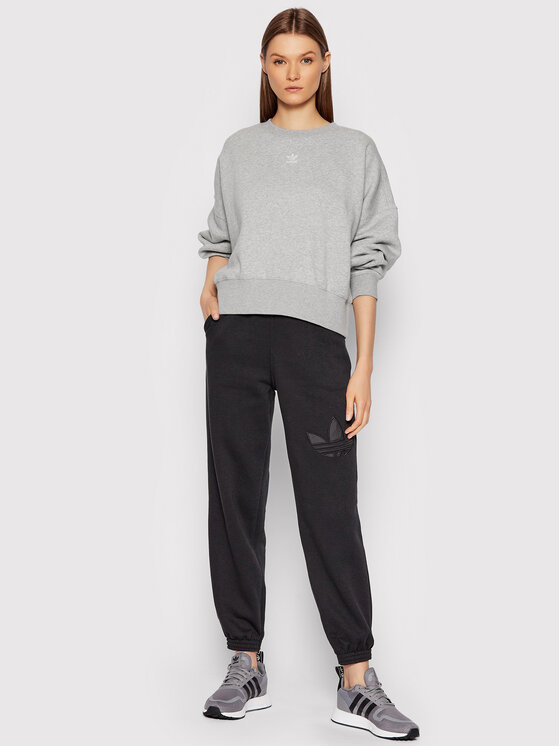 Felpa adicolor Essentials Fleece HF7478 Grigio
