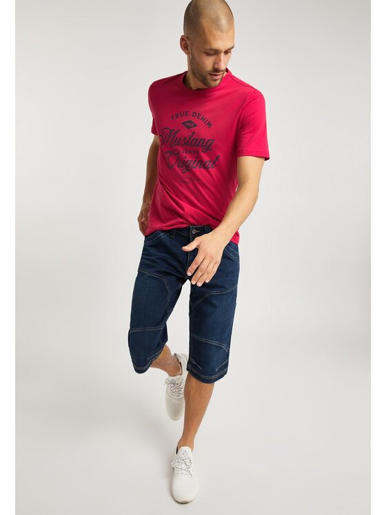 Mustang Mustang T-shirt ALEX C PRINT Rosa Regular Fit
