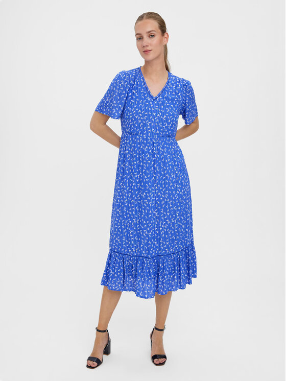 Vero Moda Vero Moda Vsakodnevna obleka Tirza 10268776 Modra Regular Fit