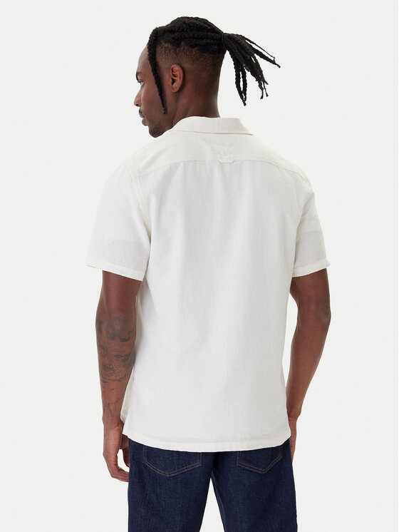 Tommy Jeans Tommy Jeans Koszula DM0DM23058 Écru Regular Fit