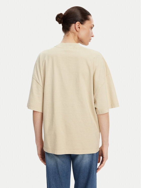 Barbour Barbour T-Shirt Katie Relaxed LTS0664CR31 Beżowy Relaxed Fit
