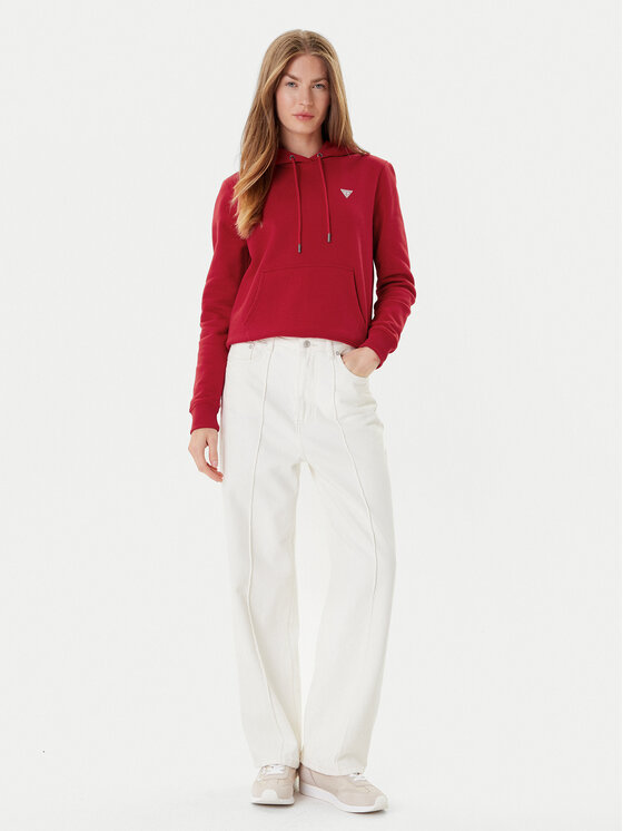 Guess Jeans Guess Jeans Felpa W4YQ04 KC811 Rosso Regular Fit
