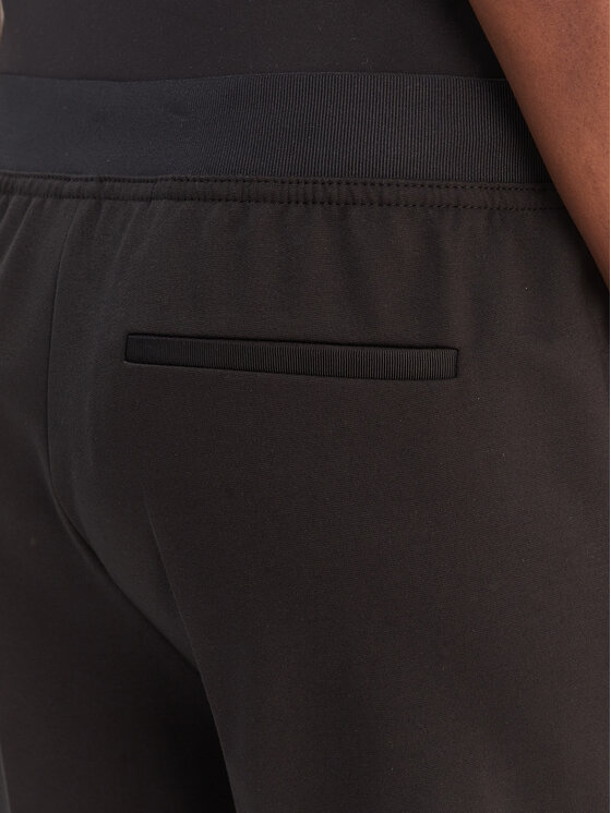 BOSS BOSS Szövet nadrág Tapria-Crop 50556341 Fekete Slim Fit