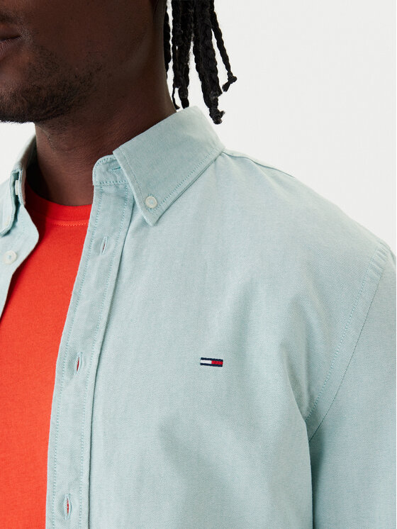 Tommy Jeans Tommy Jeans Риза DM0DM21298 Зелен Regular Fit