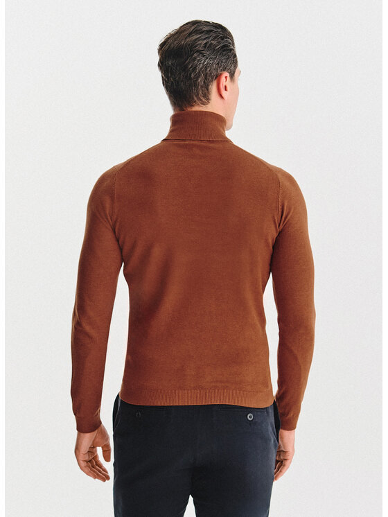 Pako Lorente Pako Lorente Sweter P25WN-2X-032 Pomarańczowy Classic Fit