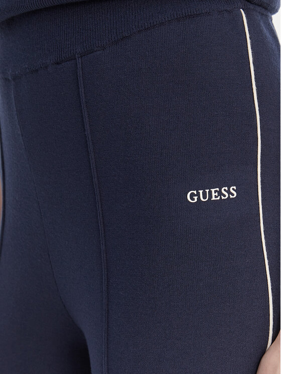 Guess Guess Spodnie dzianinowe V6RB14 Z4642 Granatowy Regular Fit