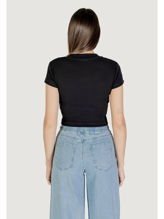 Calvin Klein Jeans Calvin Klein Jeans T-shirt CK RIB BABY TEE Nero Rib Fit