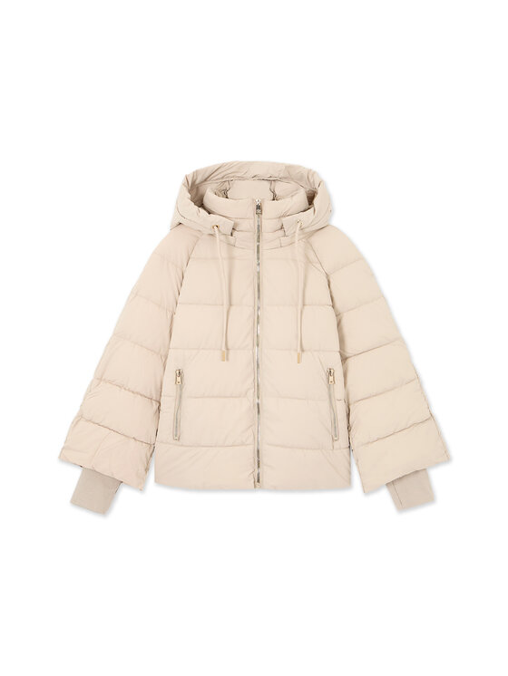 Oltre Oltre Kurtka puchowa F004J100240N013 Kremowy Regular Fit