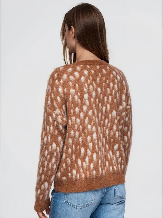 Ombre Ombre Svetr OW-SW-E0059 Hnědá Regular Fit