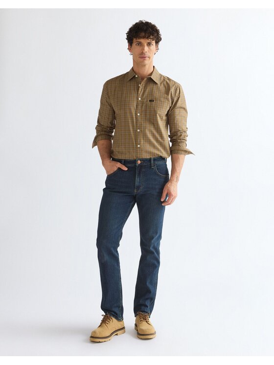 Wrangler Wrangler Jeansy GREENSBORO Niebieski Straight Leg