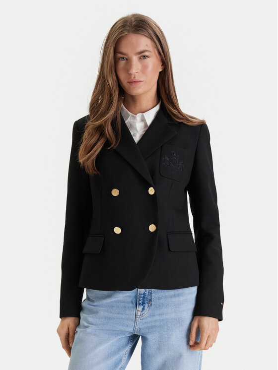 Tommy Hilfiger Tommy Hilfiger Sako WW0WW48696 Černá Regular Fit