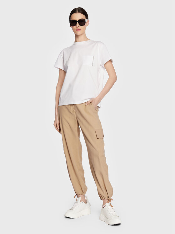 Fabiana Filippi Fabiana Filippi T-shirt JEDP04W108 Bijela Regular Fit
