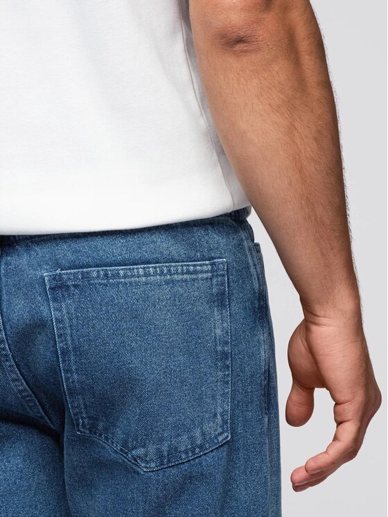 Ombre Ombre Jeansy OM-PADP-0250 Niebieski Carrot Fit