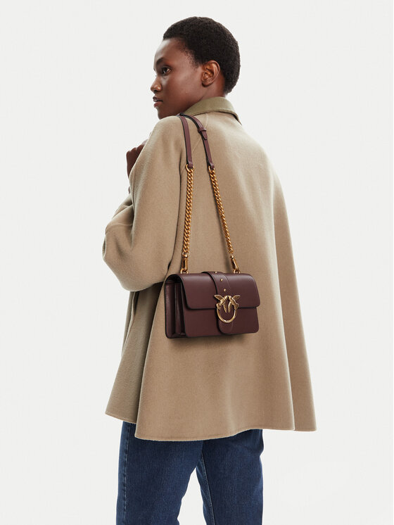 PINKO PINKO Ročna torba Love One Mini ST.CL Al 25-26 PLTT 105856 A0F1 Bordo rdeča
