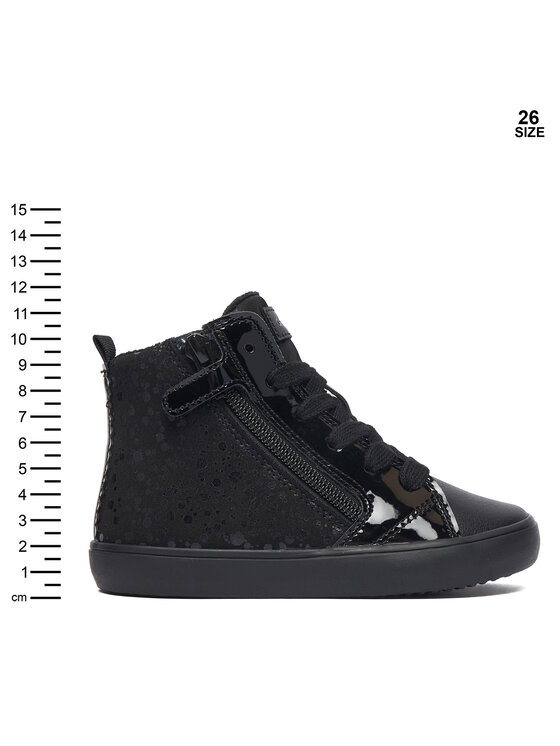 Geox Geox Sneakersy J Gisli Girl J664ND 0AU02 C9999 M Czarny