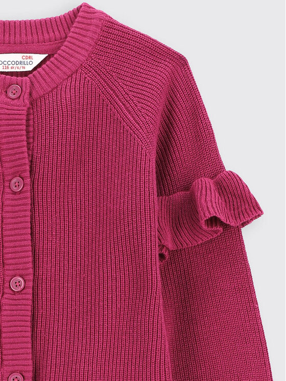 Coccodrillo Coccodrillo Кардиган ZC2172201MAK Розов Regular Fit