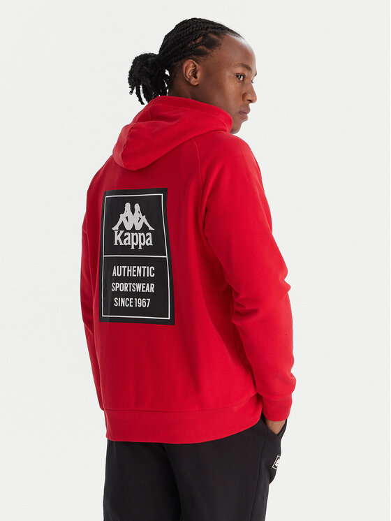 Kappa Kappa Світшот Authentic 321W7GW Червоний Regular Fit